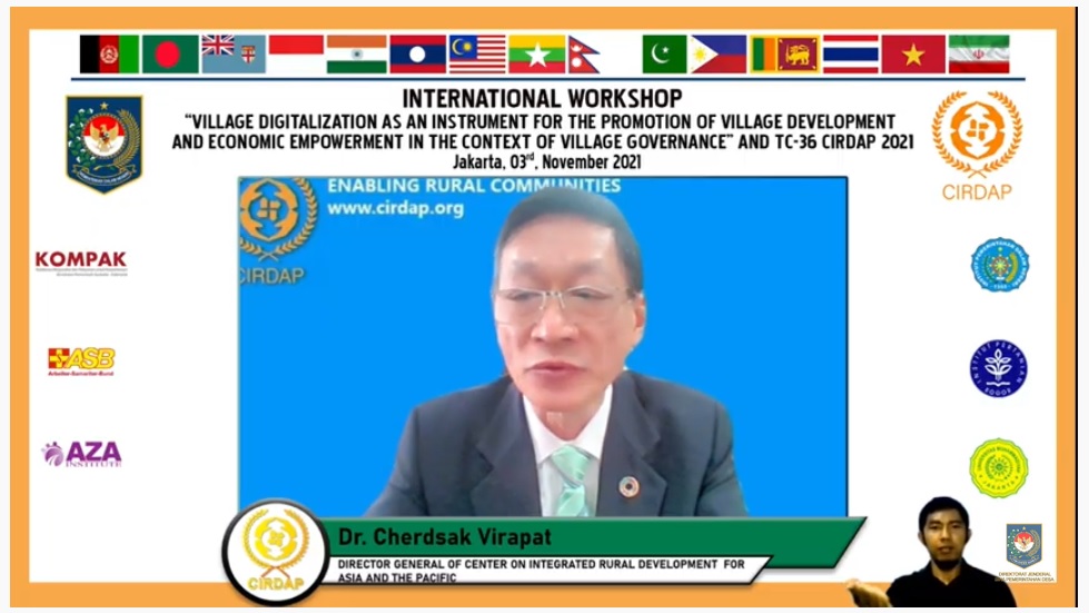  Direktur Jenderal CIRDAP Cerdsak Virapat