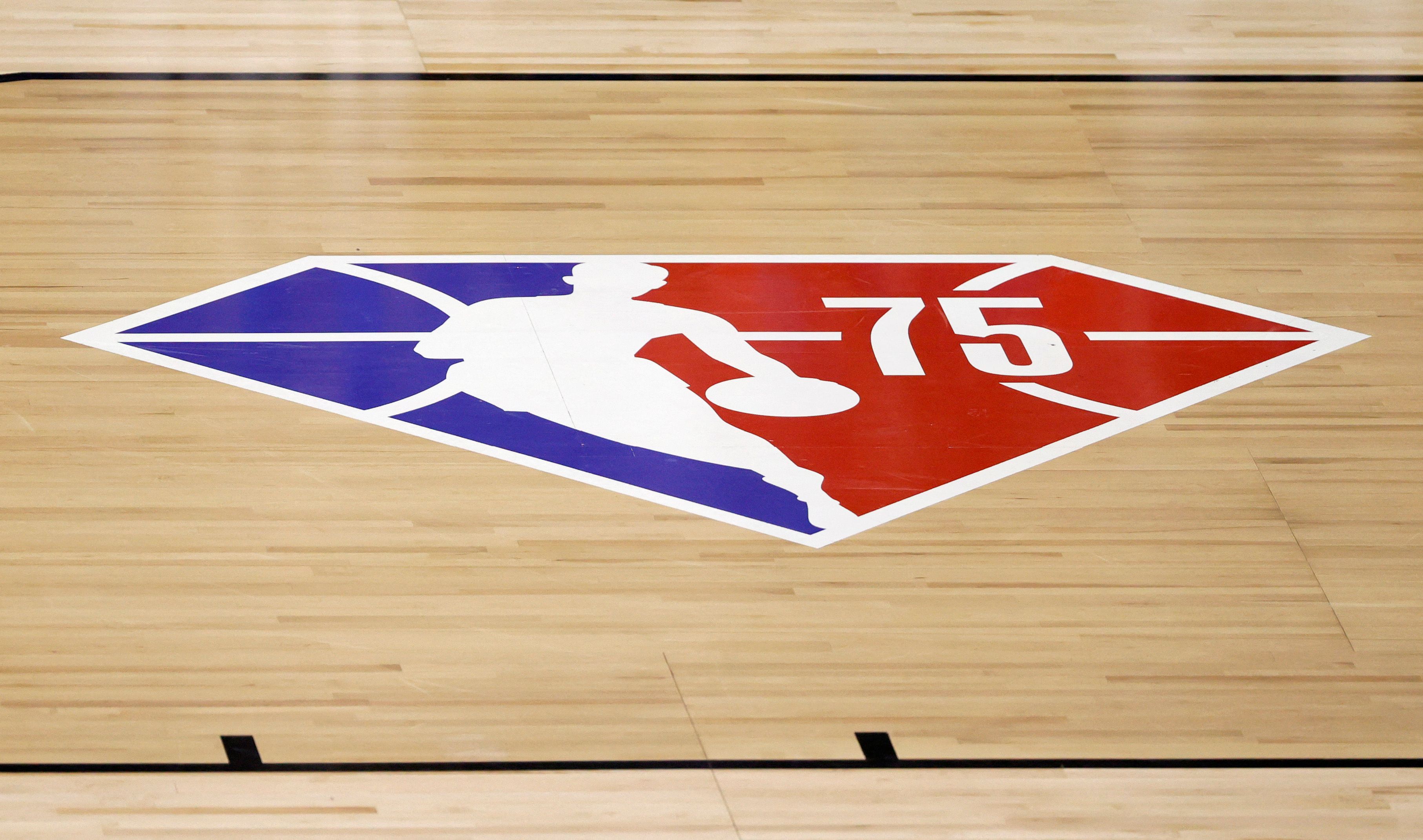 Logo peringatan ulang tahun ke-75 NBA.