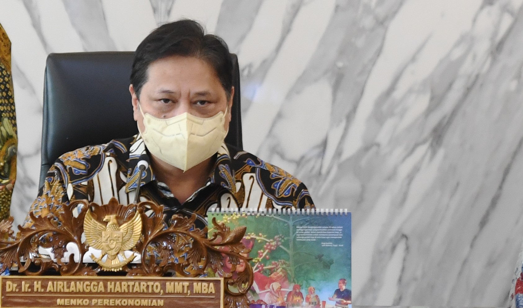 Menteri Koordinator (Menko) Bidang Perekonomian Airlangga Hartarto.
