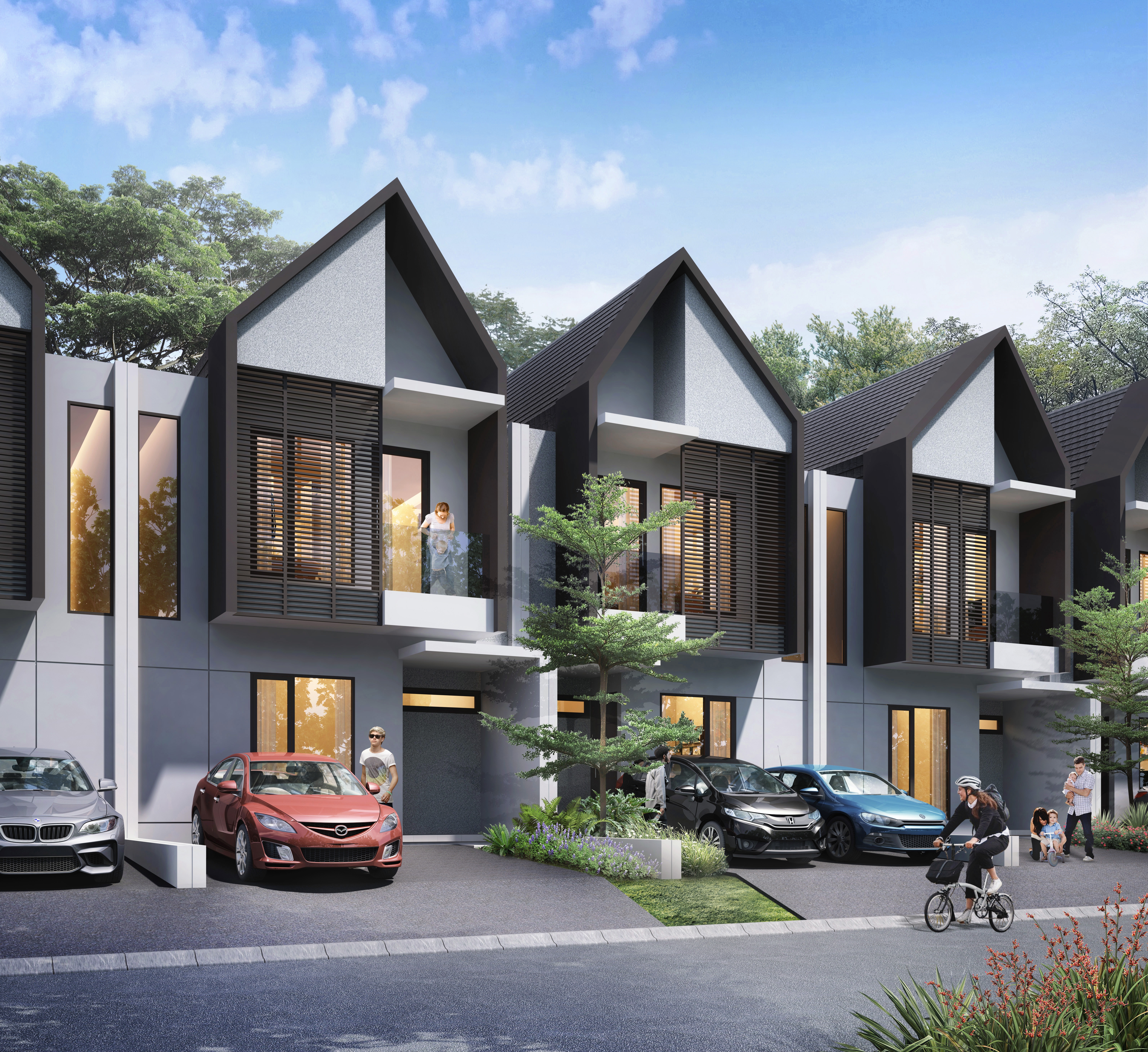 Klaster Hyra yang dikembangkan Jaya Real property di Graha Raya