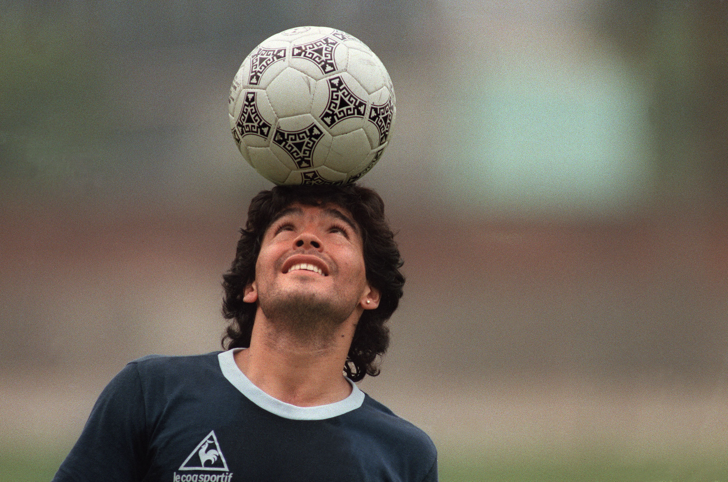Bintang sepak bola Argentina Diego Maradona pada 22 Mei 1986.