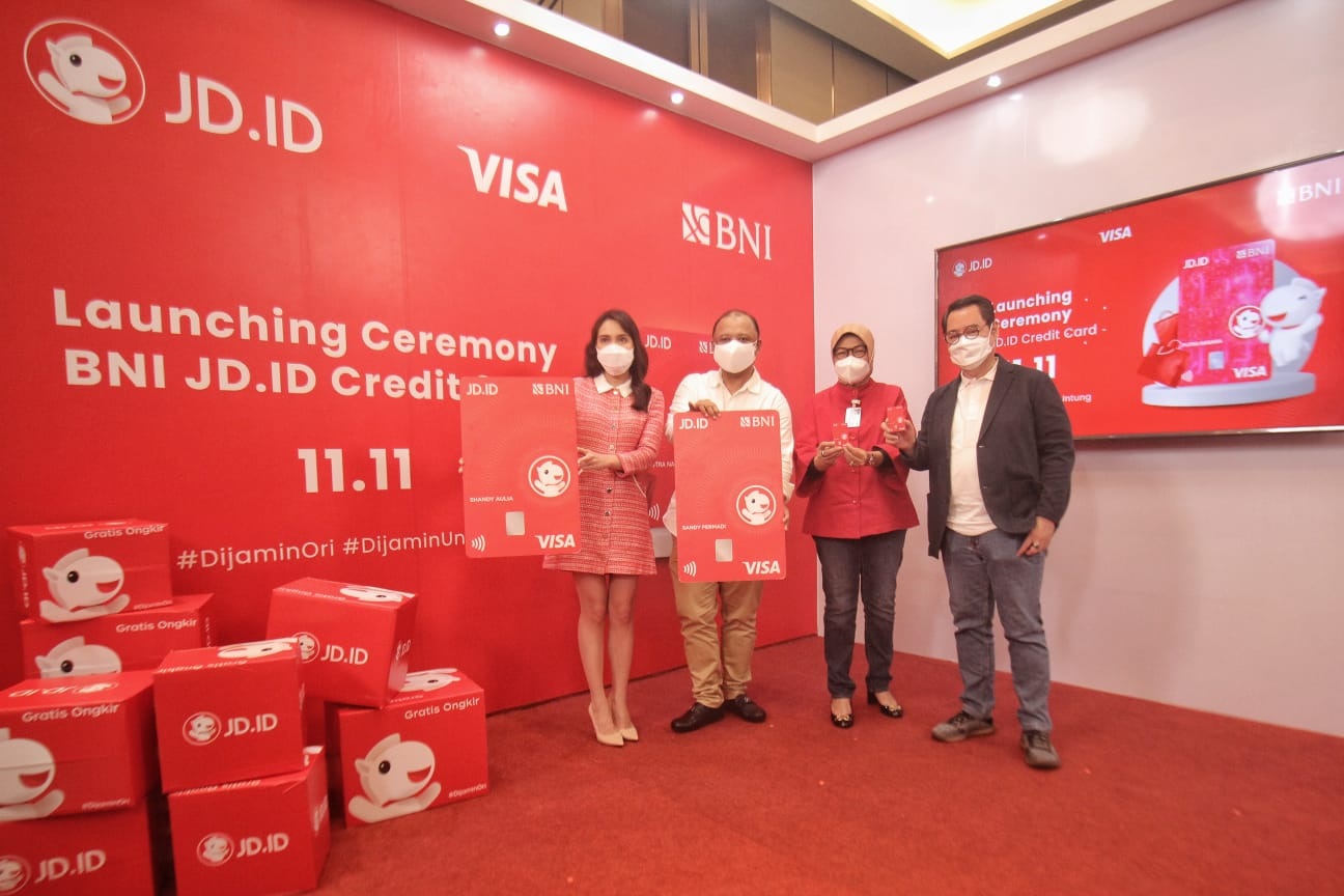 Peluncuran kartu kredit BNI JD.ID di Jakarta.