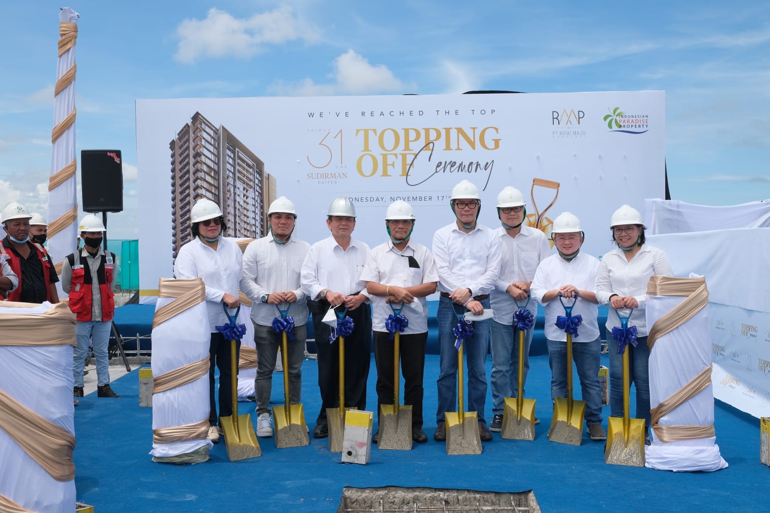 Hunian Mewah di Makassar Makin Berkembang, 31 Sudirman Suites Gelar Topping Off 