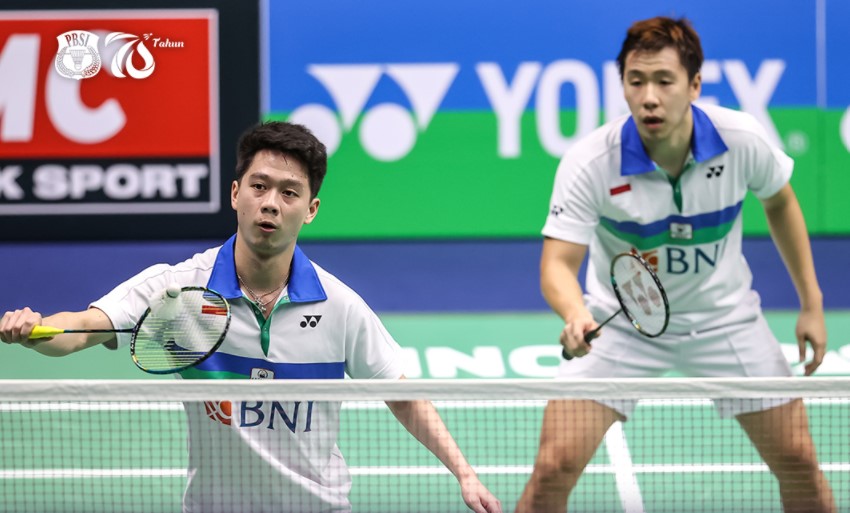Ganda putra Indonesia Kevin Sanjaya Sukamuljo/Marcus Fernaldi Gideon