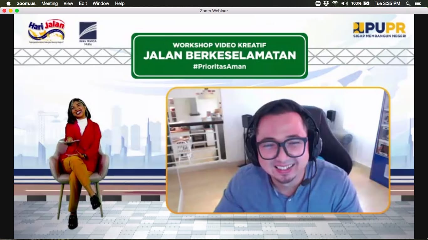 Workshop Video Kreatif sekaligus Launching Kompetisi Tiktok ini mengusung tema “Jalan Berkeselamatan, Prioritas Aman”.