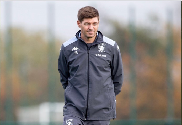 Pelatih Aston Villa Steven Gerrard