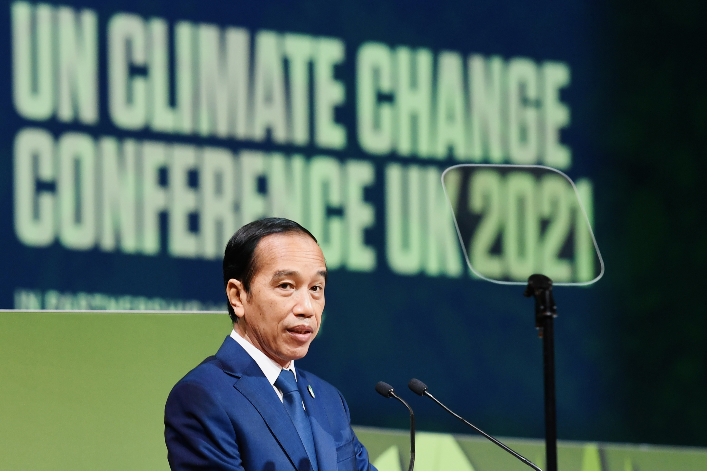 Presiden Joko Widodo menjadi pembicara pada sesi World Leaders Summit on Forest and Land Use di Glasgow,Skotlandia