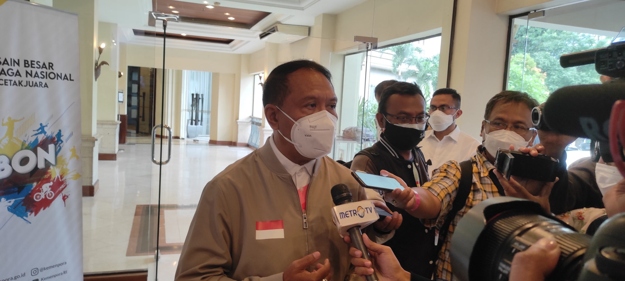 Menpora  Zainudin Amali di Solo, Jawa Tengah