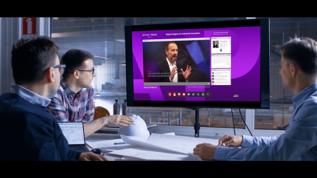 Konferensi Aveva PI World Digital yang digelar perusahaan perangkat lunak industri Aveva.