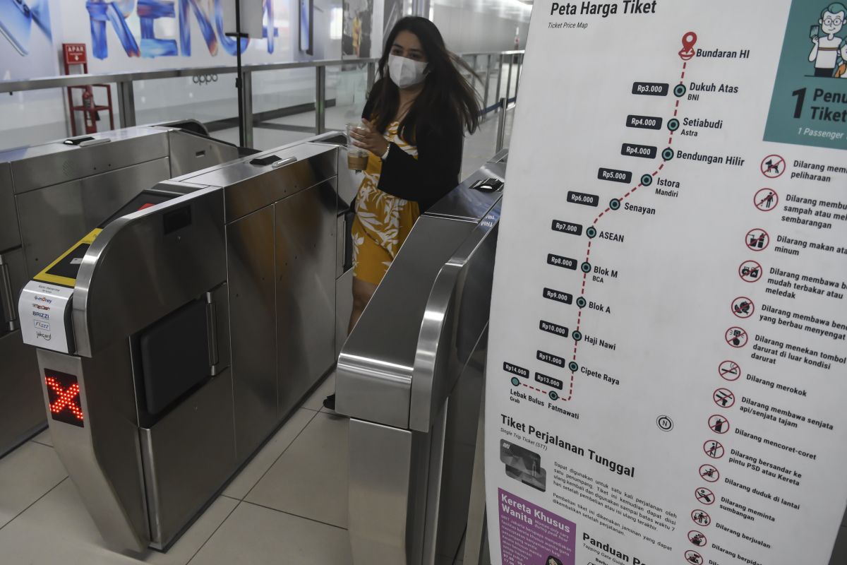 Operasional MRT dimulai sejak pukul 05.00 WIB selama PPKM level 1 d Jakarta.