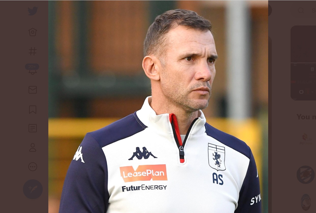 Pelatih Genoa Andriy Shevchenko
