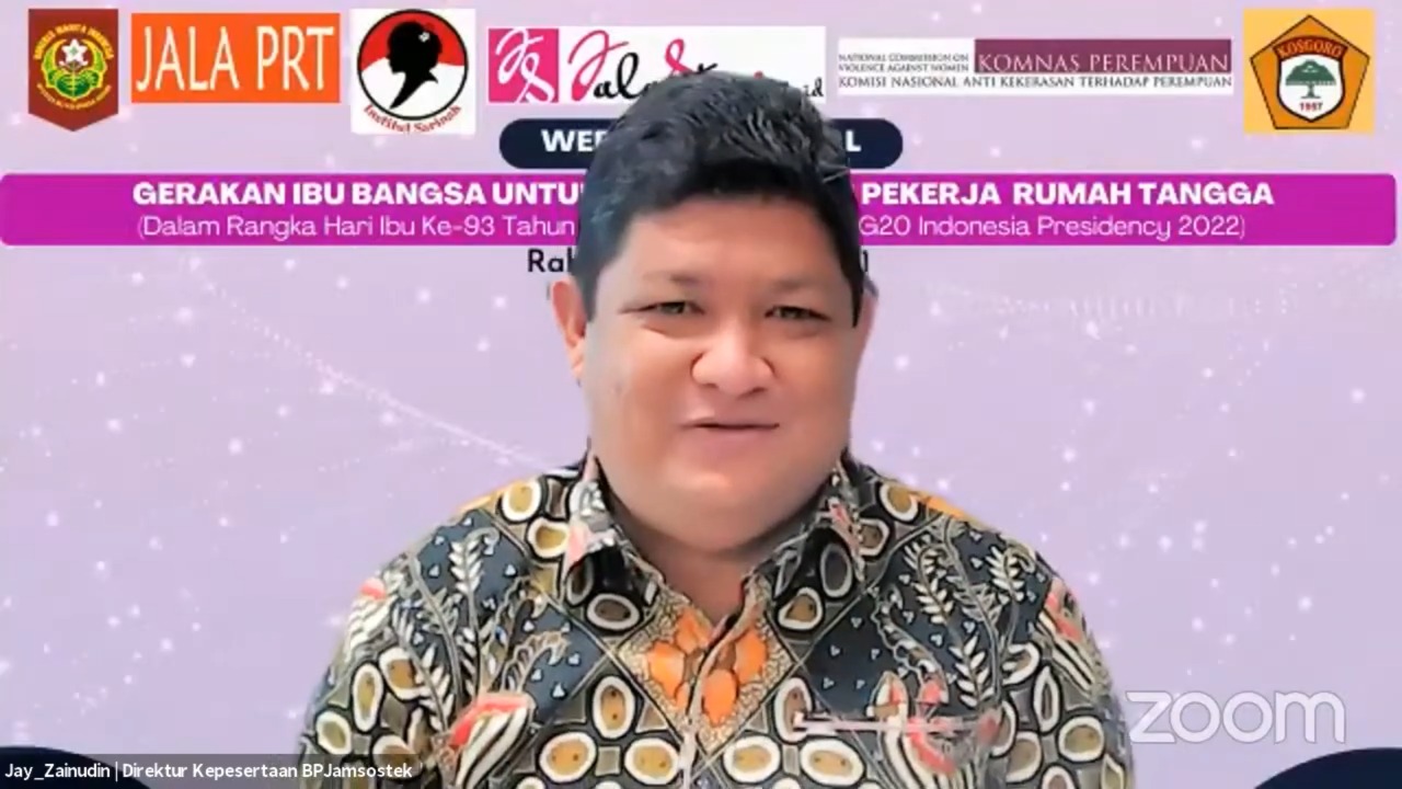 Direktur Kepesertaan BPJS Ketenagakerjaan (BPJAMSOSTEK) Zainudin.