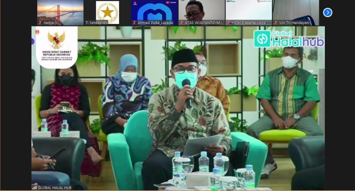 Focus Group Discussion (FGD) Series Global Halal Hub di kantor Sekretariat Wakil Presiden, Jakarta.