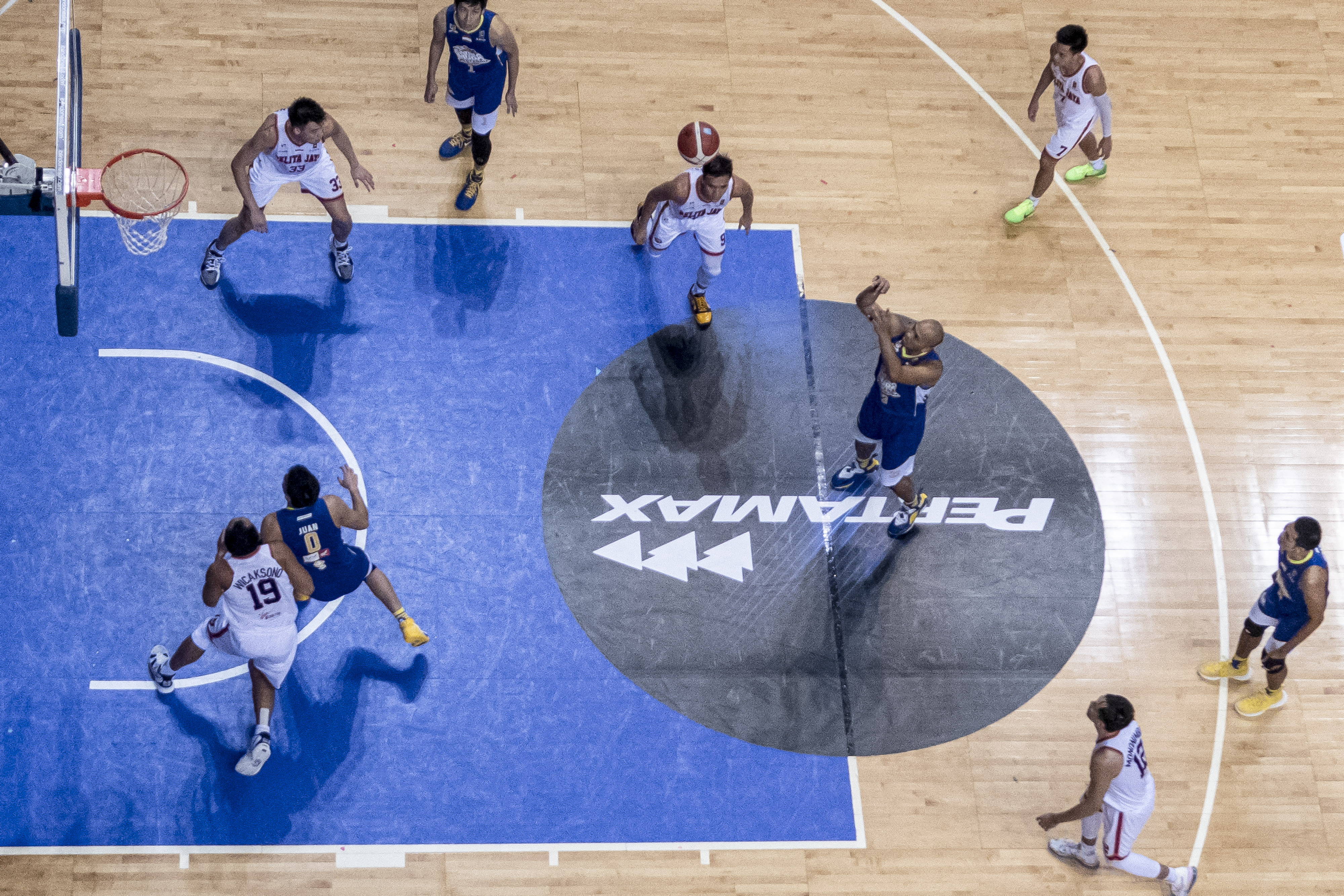 Laga final IBL 2021 antara Satria Muda Pertamina Jakarta dan Pelita Jaya Bakrie Jakarta.