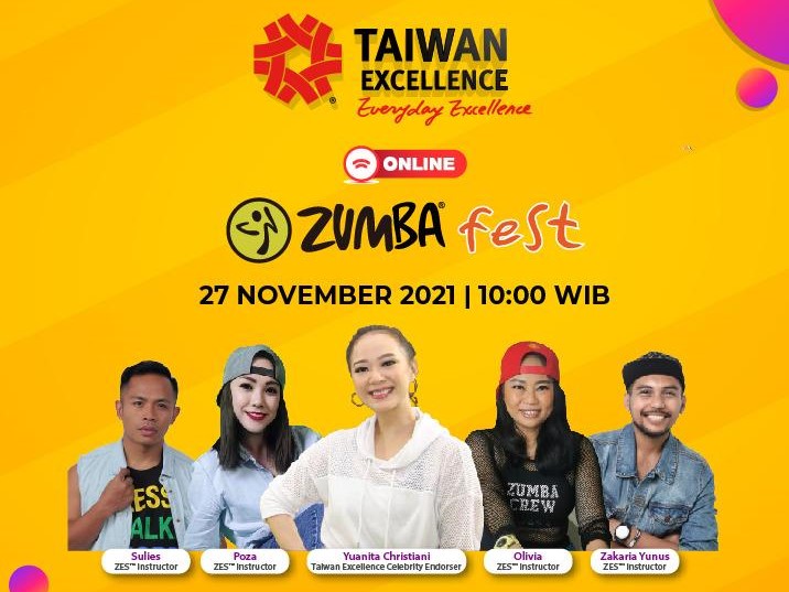 Taiwan Excellence Zumba Fest Online Digelar 27 November