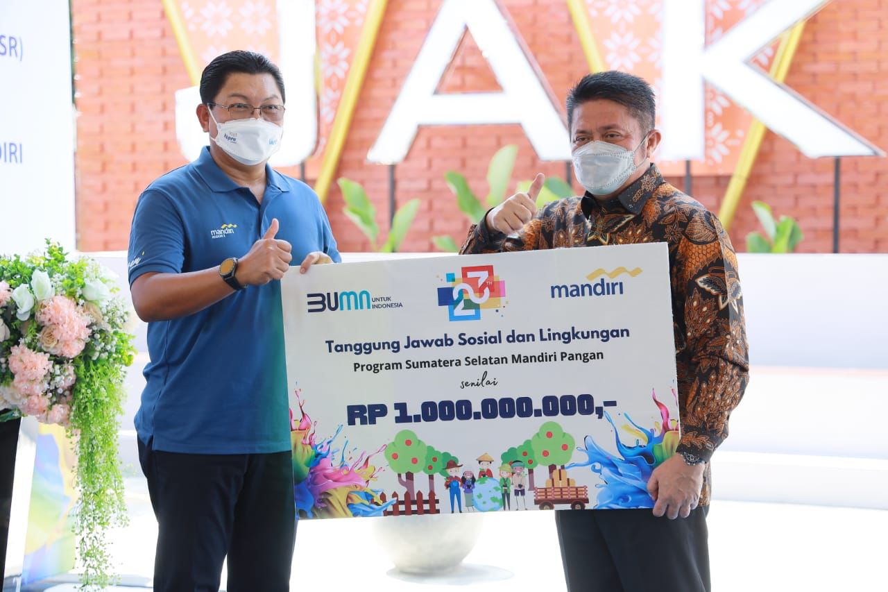 Tahun ini Bank Mandiri mendapat kuota penyaluran KUR di Sumsel sebanyak Rp5 triliun.