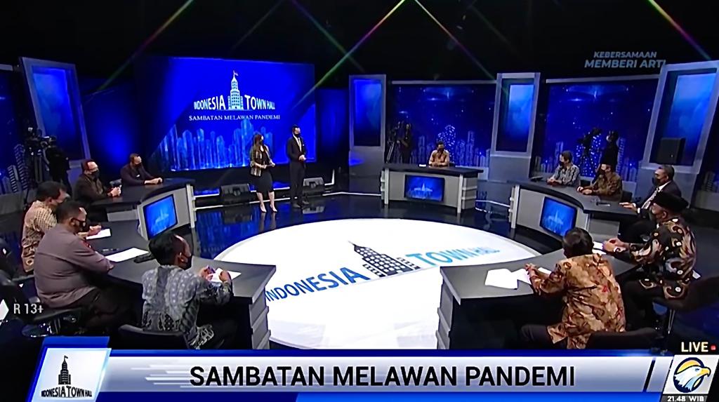 Acara Indonesia Town Hall yang tayang di Metro TV.