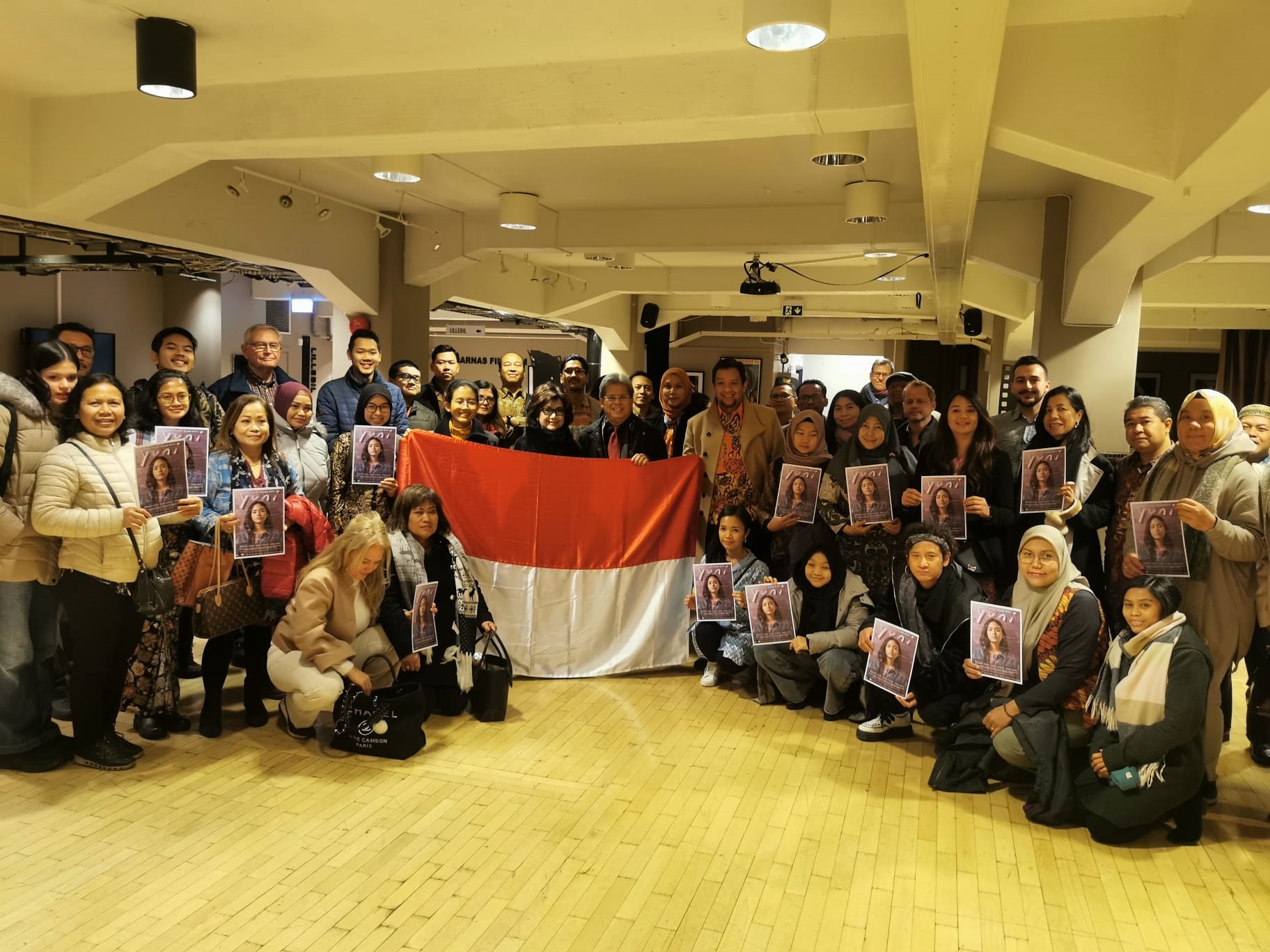 Para penonton Indonesia Movie Night di Oslo