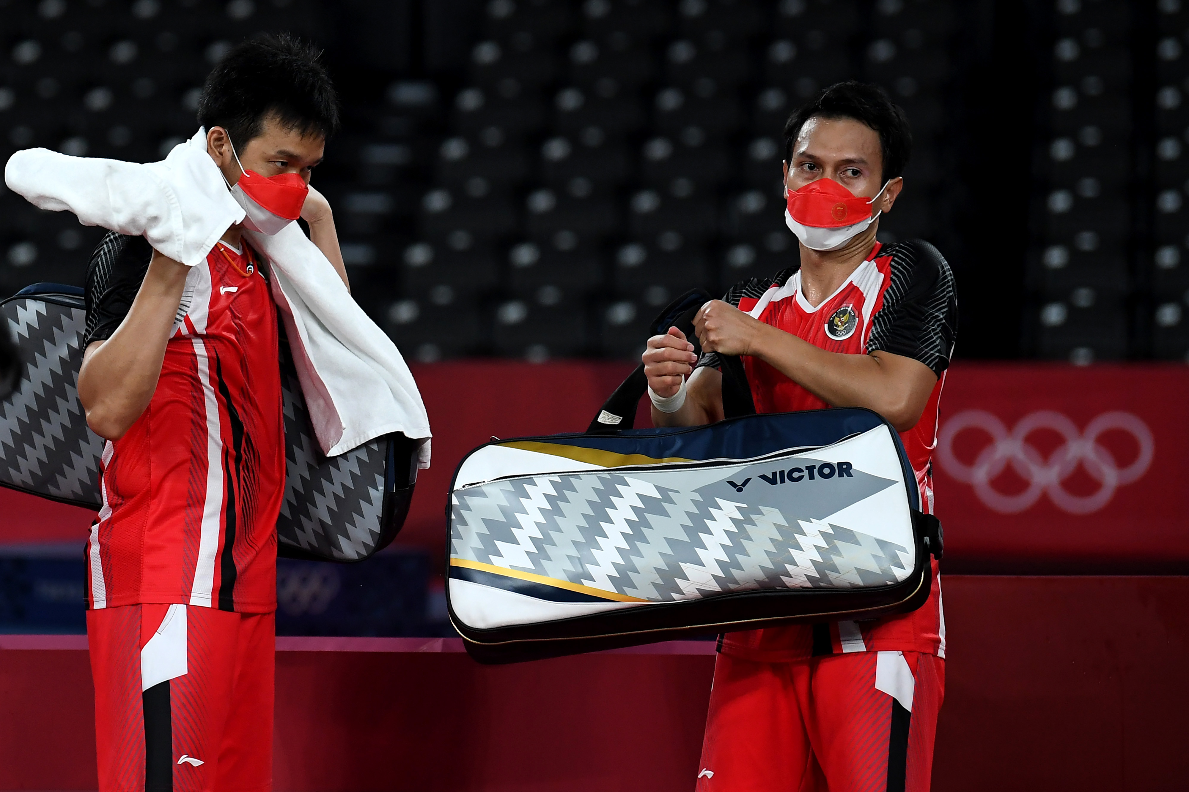 Pasangan ganda putra Indonesia Mohammad Ahsan/Hendra Setiawan