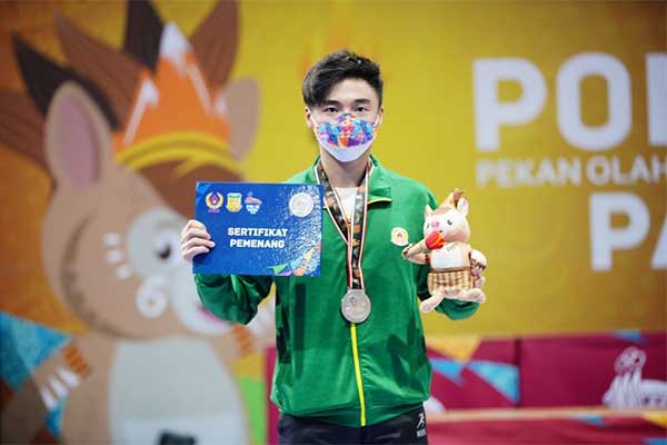 Atlet wushu William Ajinata.