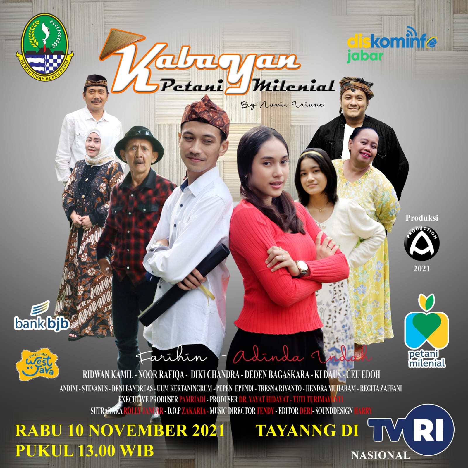 Poster peluncuran film Kabayan Petani Milenial