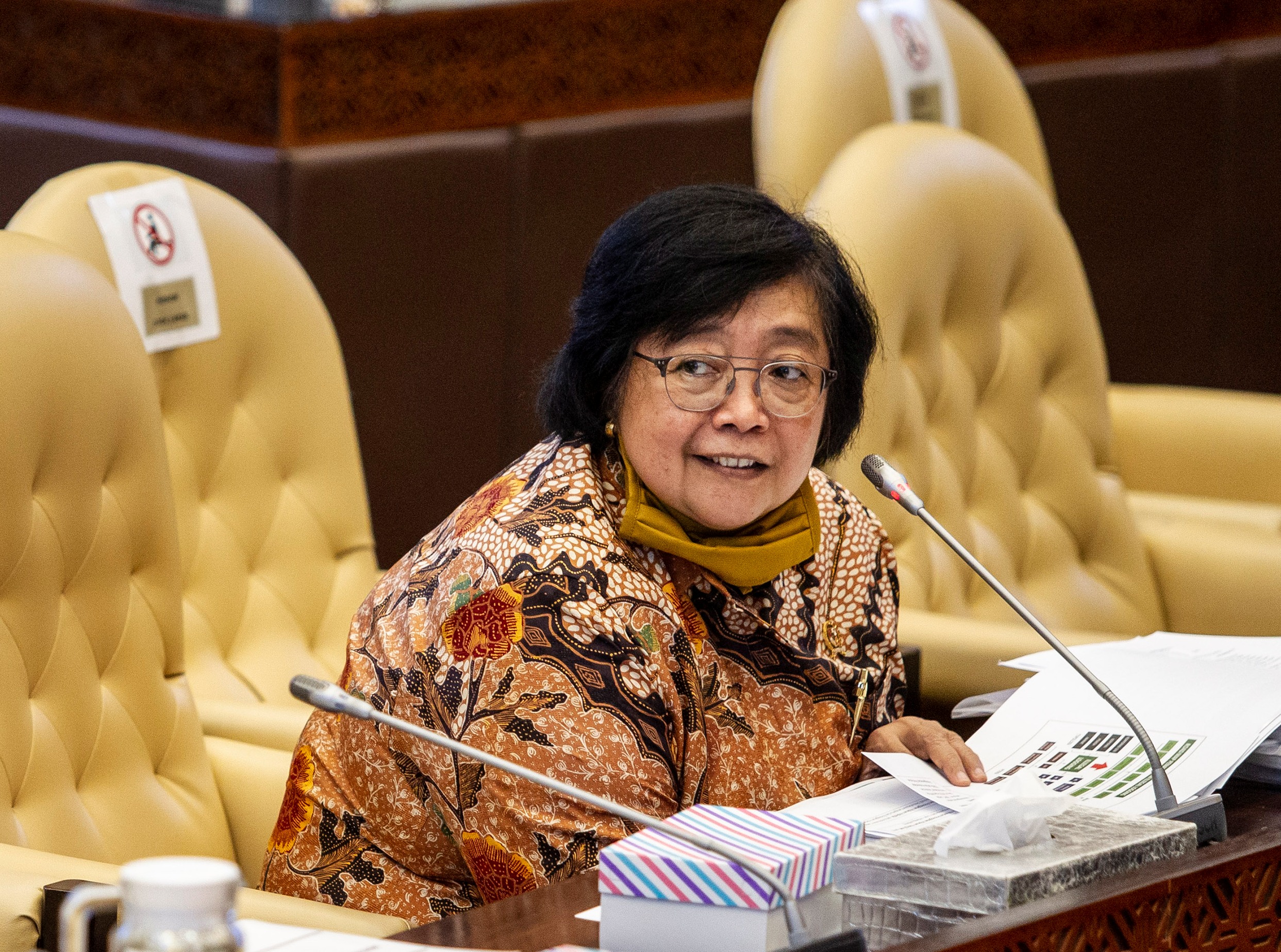 Menteri Lingkungan Hidup dan Kehutanan Siti Nurbaya