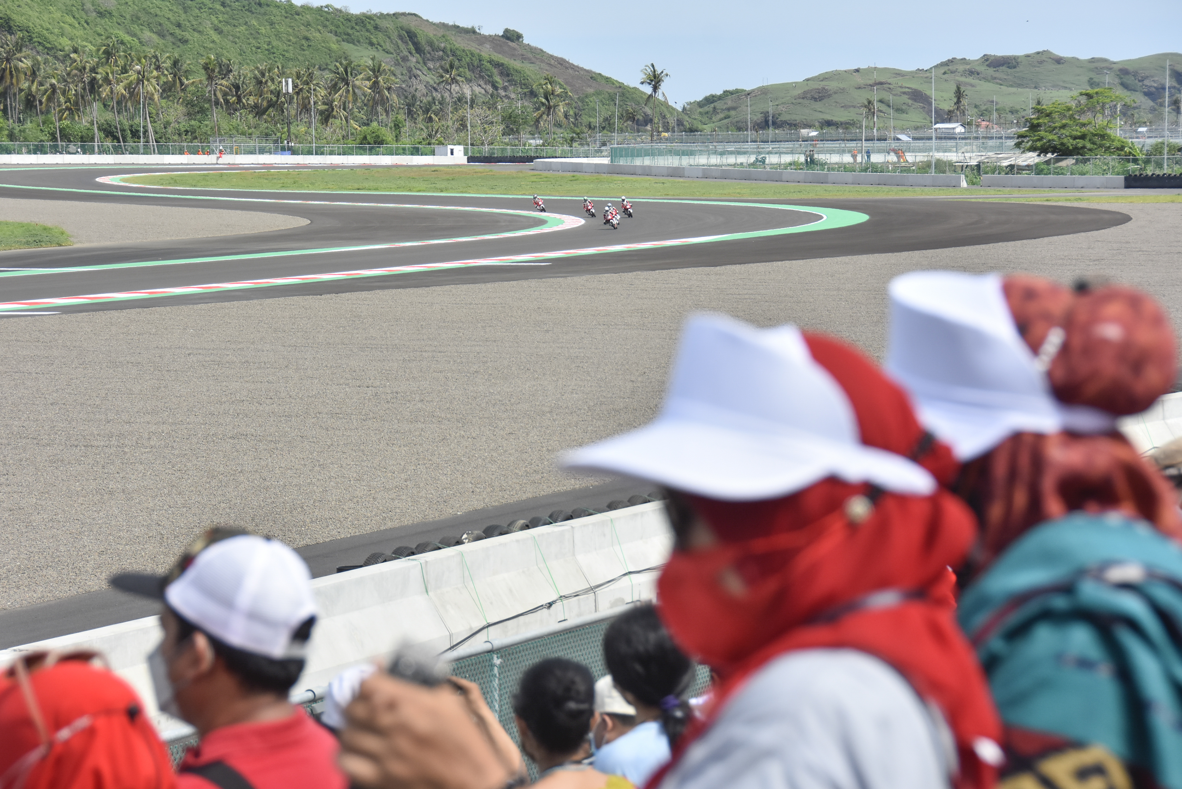 Suasana Pertamina Mandalika International Street Circuit di Praya, Lombok Tengah, NTB