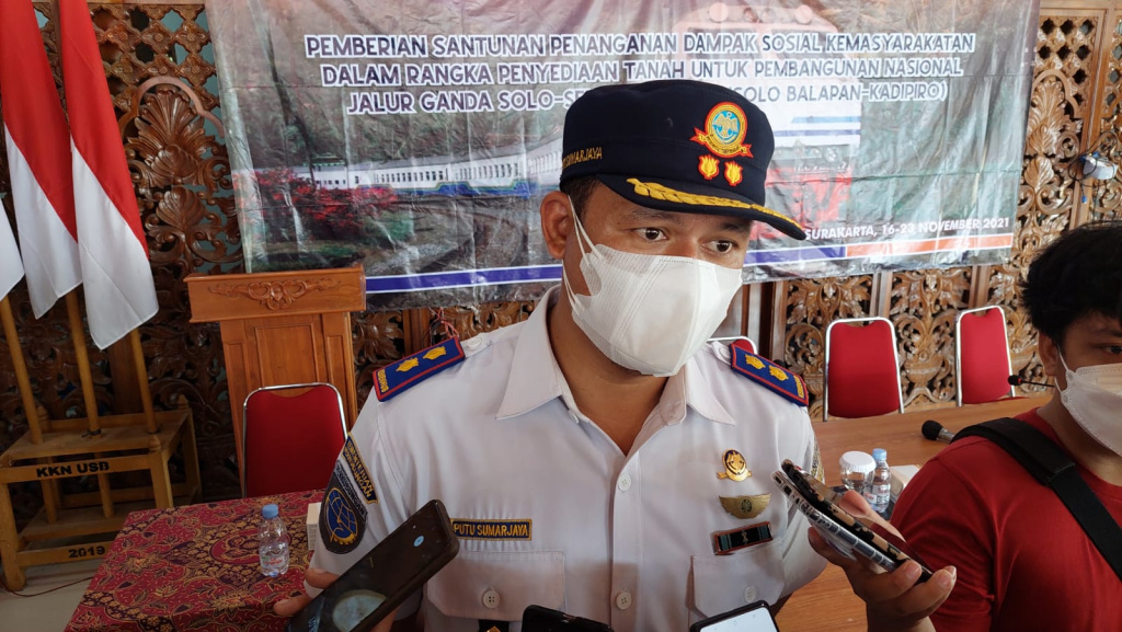 Kepala Balai Teknik Perkeretaapian Kelas I Wilayah Jawa Bagian Tengah, Putu Sumarjaya.