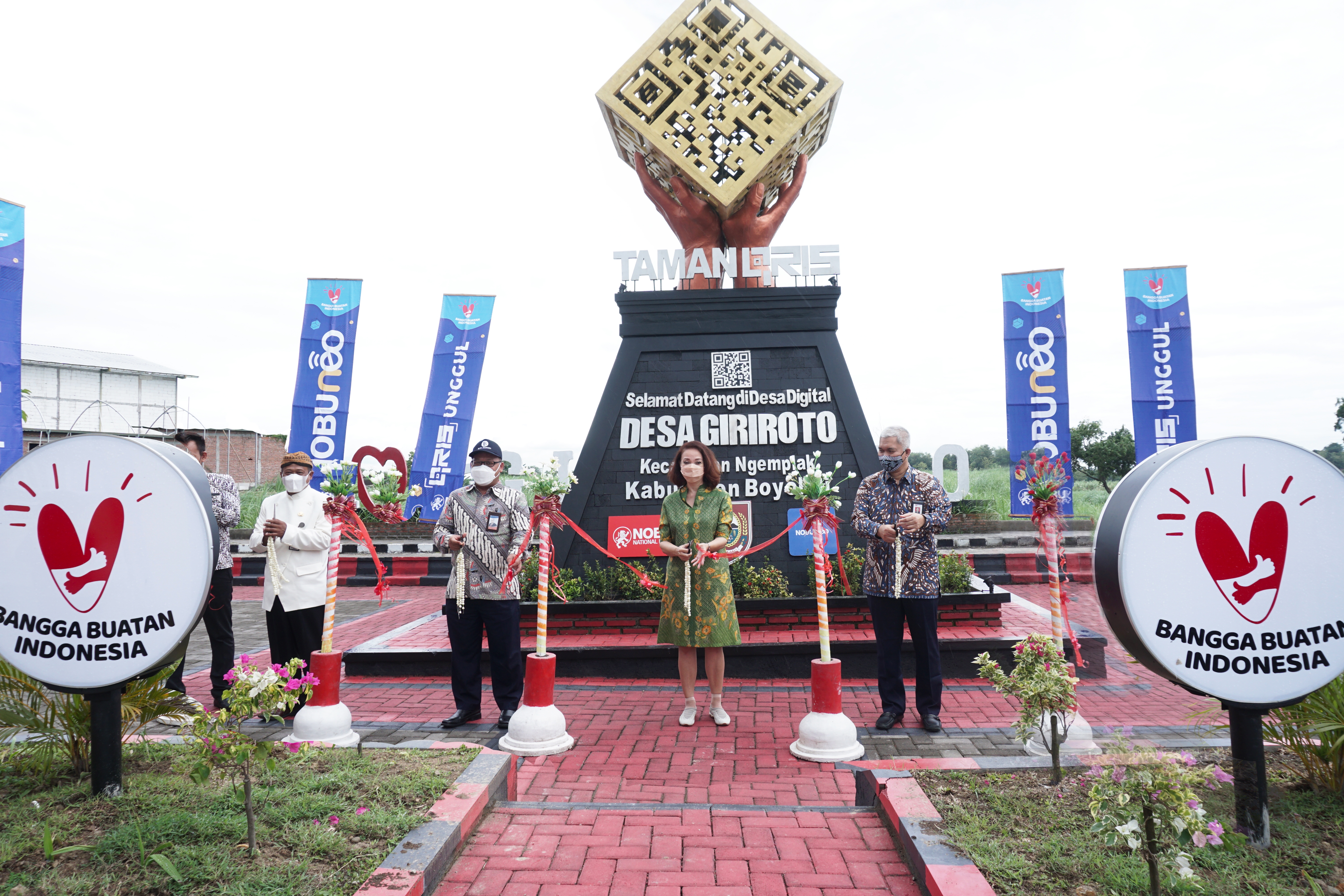 Peresmian Taman QRIS di Desa Giriroto, Boyolali, Jawa Tengah