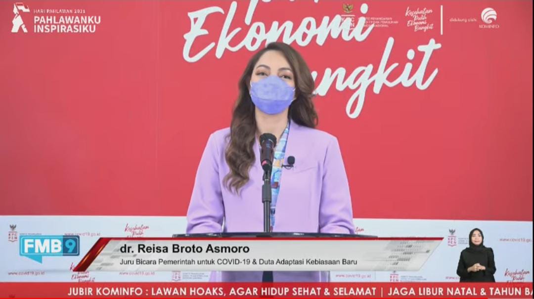 Juru Bicara Pemerintah untuk Covid-19 dan Duta Adaptasi Kebiasaan Baru, dr.Reisa Broto Asmoro 