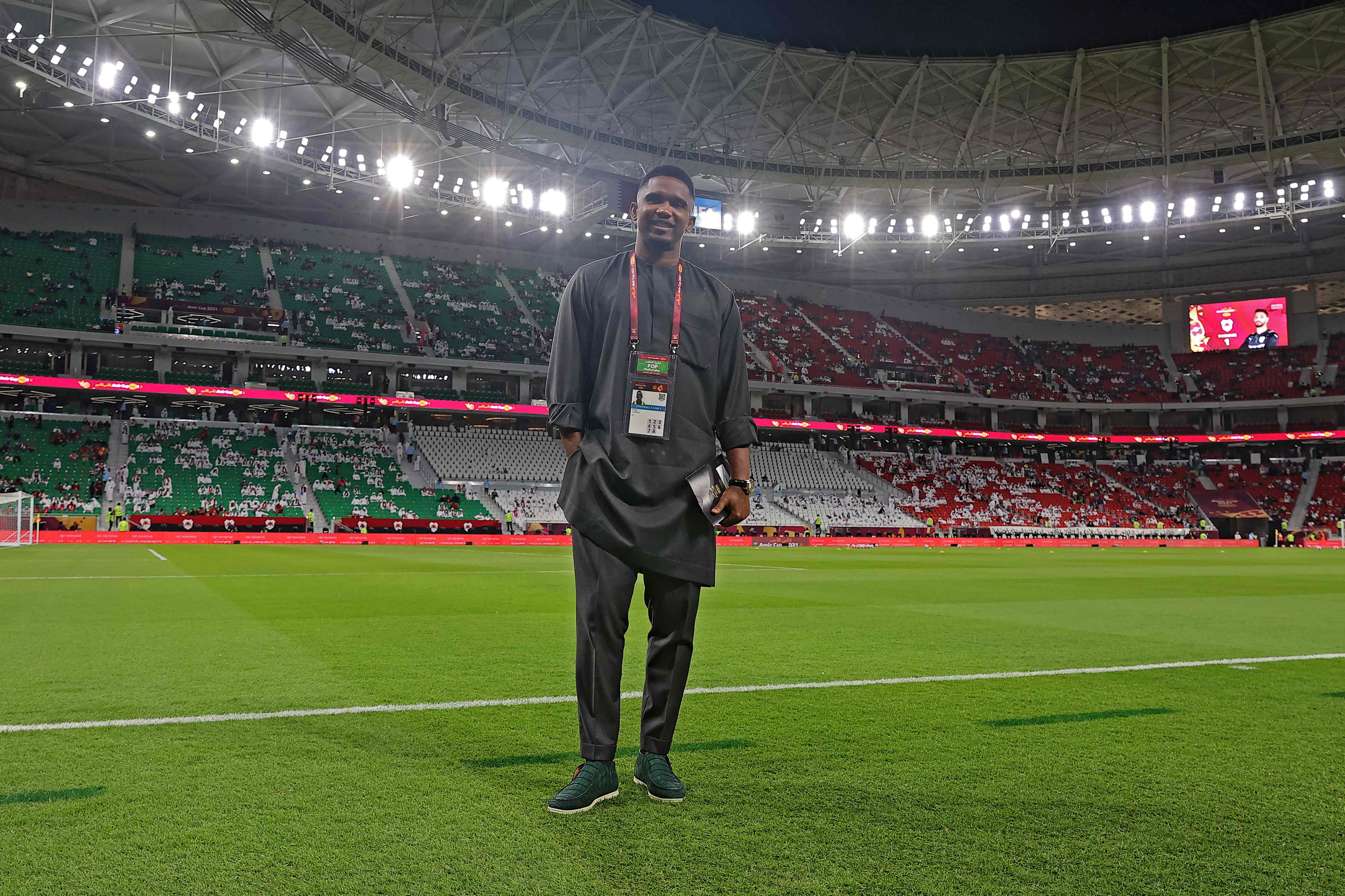 Mantan penyerang timnas Kamerun Samuel Eto'o