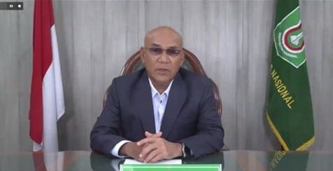 Rektor Unas Dr. El Amry Bermawi Putera, M.A dalam Seminar Internasional dengan tema “ Migration: Language, Literature, and Cultural Perspect