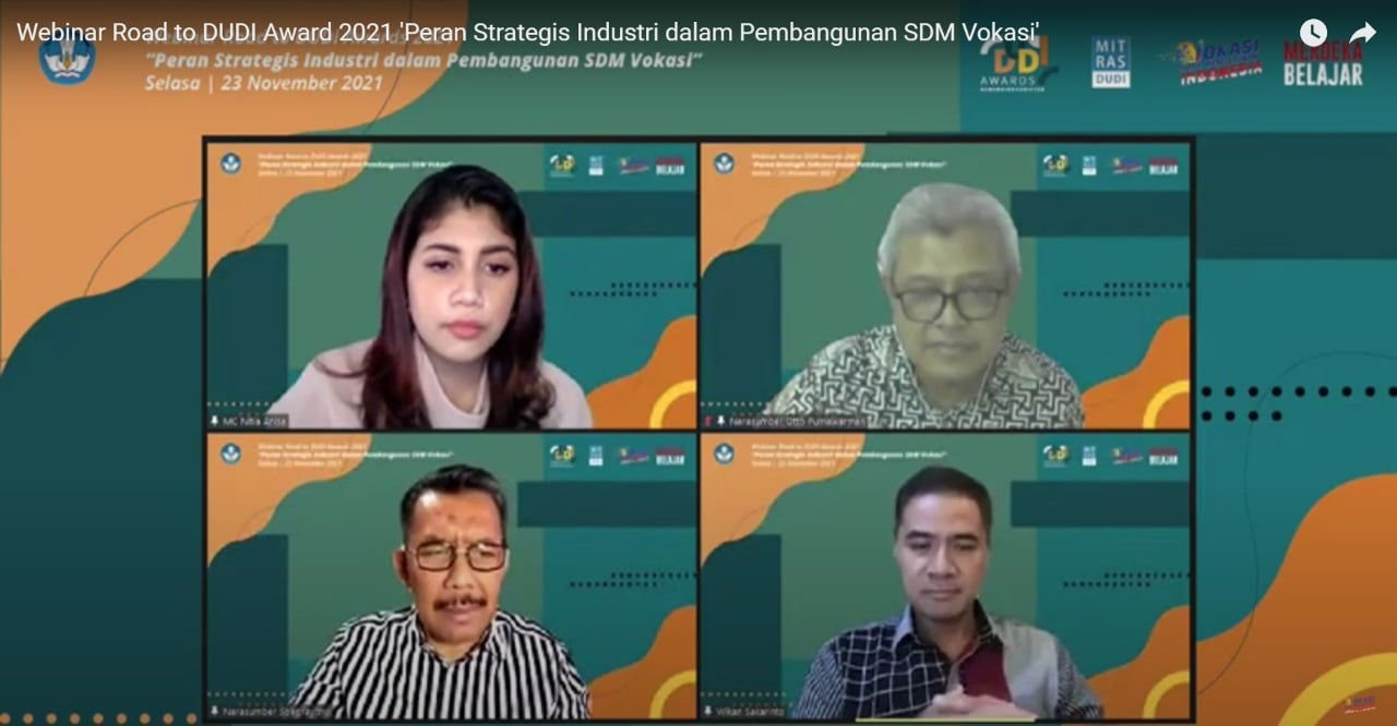 Webinar 'Peran Strategis Industri dalam Pembangunan SDM Vokasi'