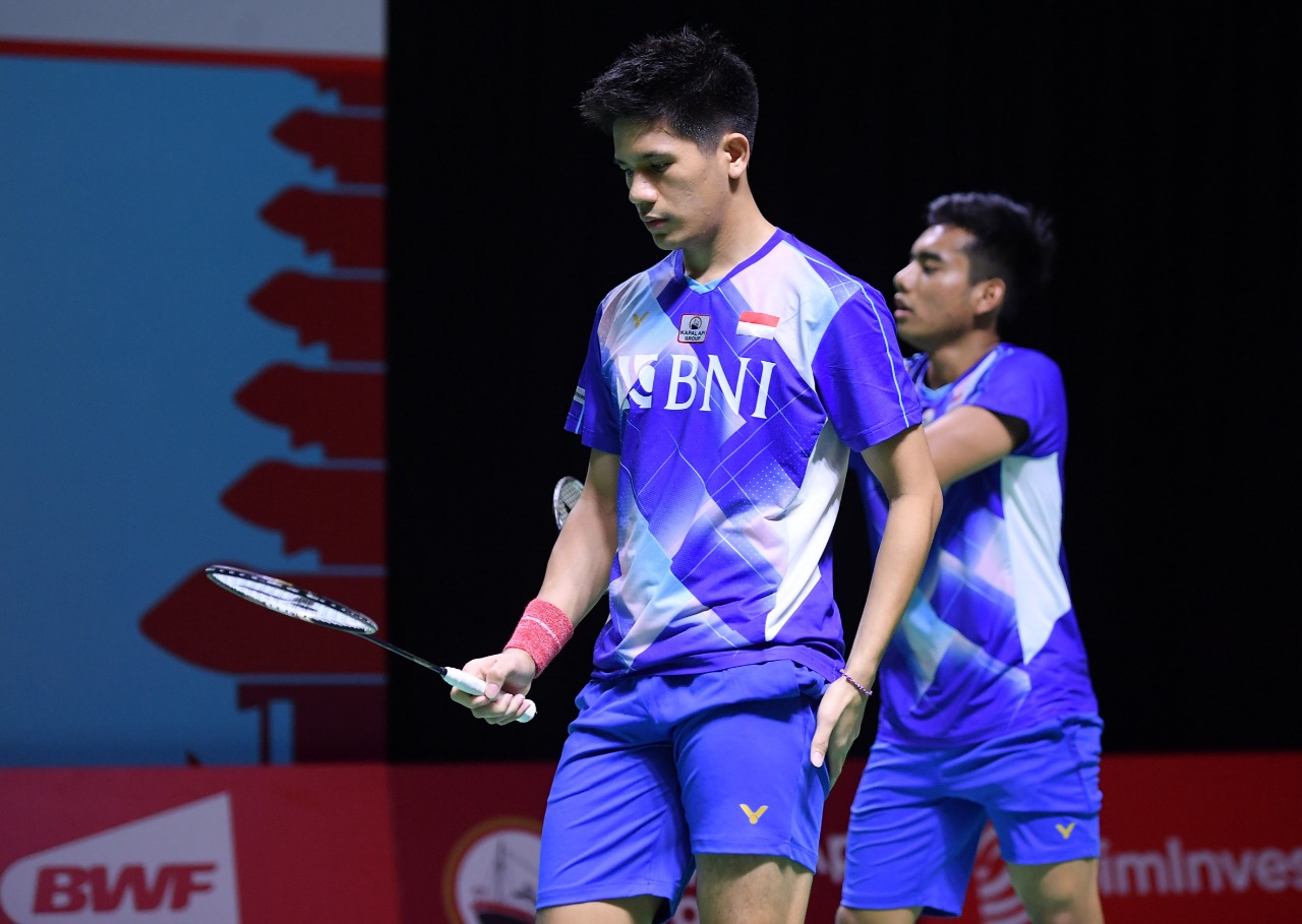 Pramudya/Yeremia Ditekuk Jawara Indonesia Masters 2021