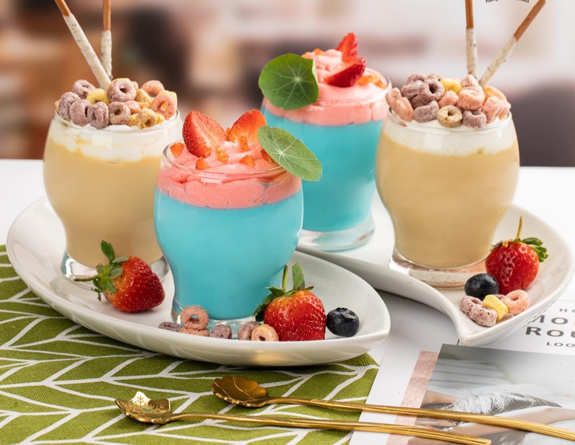 Salah satu contoh sajian makanan dengan Mom's Recipe Silky Puding