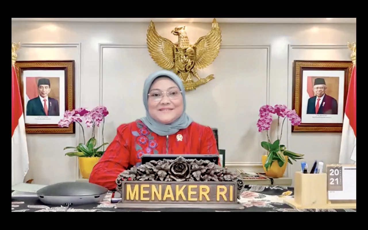 Menteri Ketenagakerjaan Ida Fauziah.
