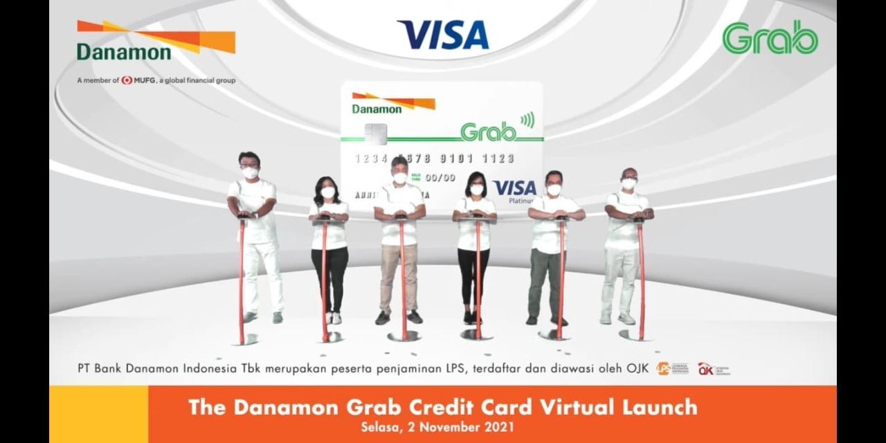 Acara peluncuran kartu kredit Danamon dan Grab.