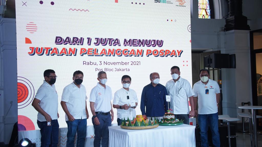  Pospay tembus 1 juta pelanggan hanya dalam waktu tujuh bulan. 