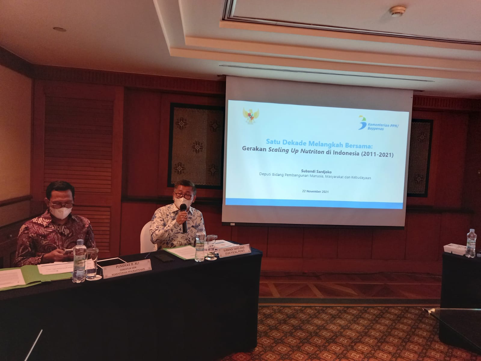 Konferensi Pers Gerakan Scaling Up Nutriton (SUN) di Indonesia.
