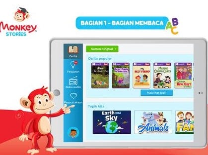 Aplikasi Monkey Stories Edukasi Bahasa Inggris untuk Anak