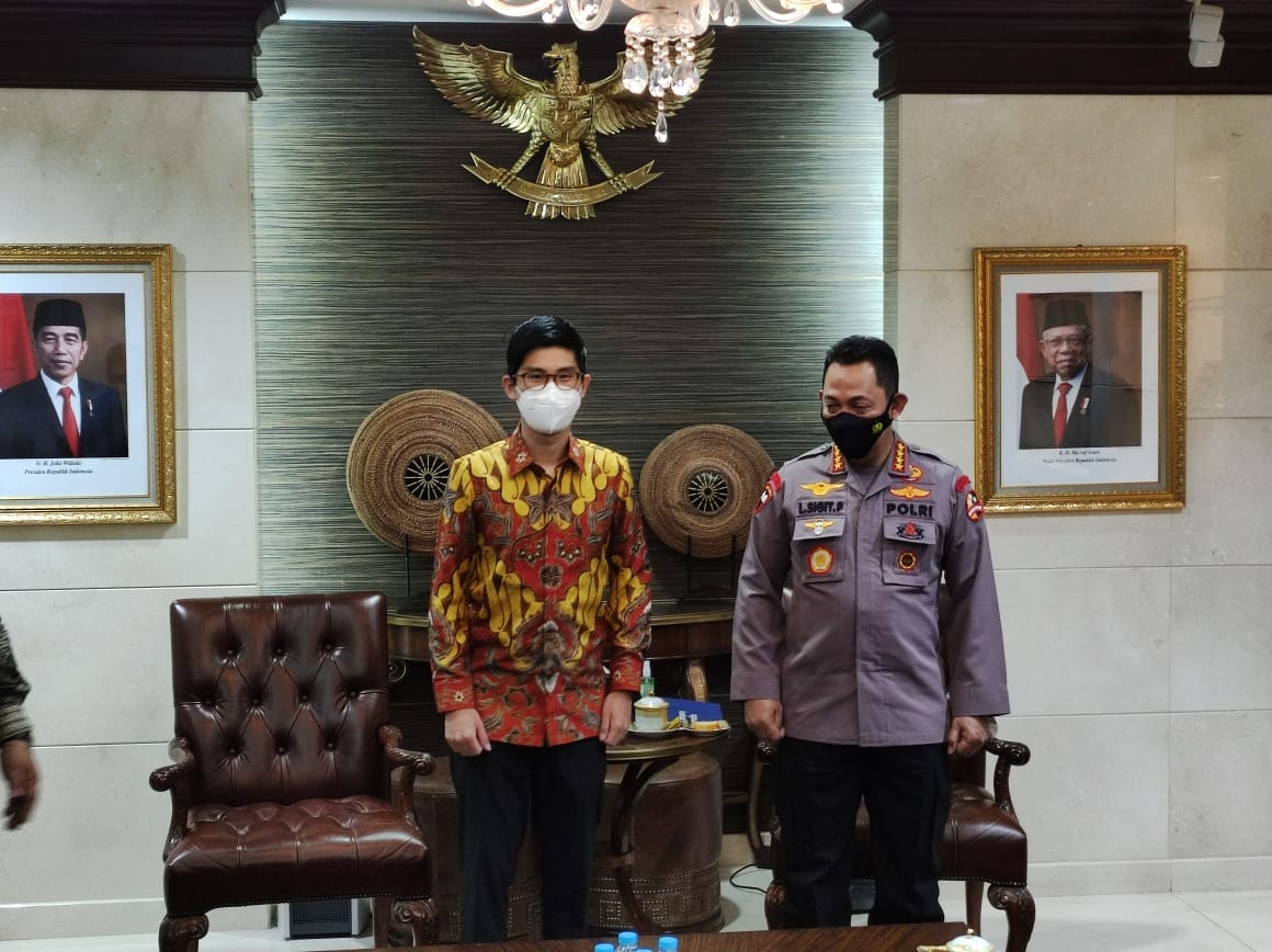 Pertemuan Direktur Utama Ajaib Anderson Sumarli dengan Kapolri Jenderal Listyo Sigit Prabowo