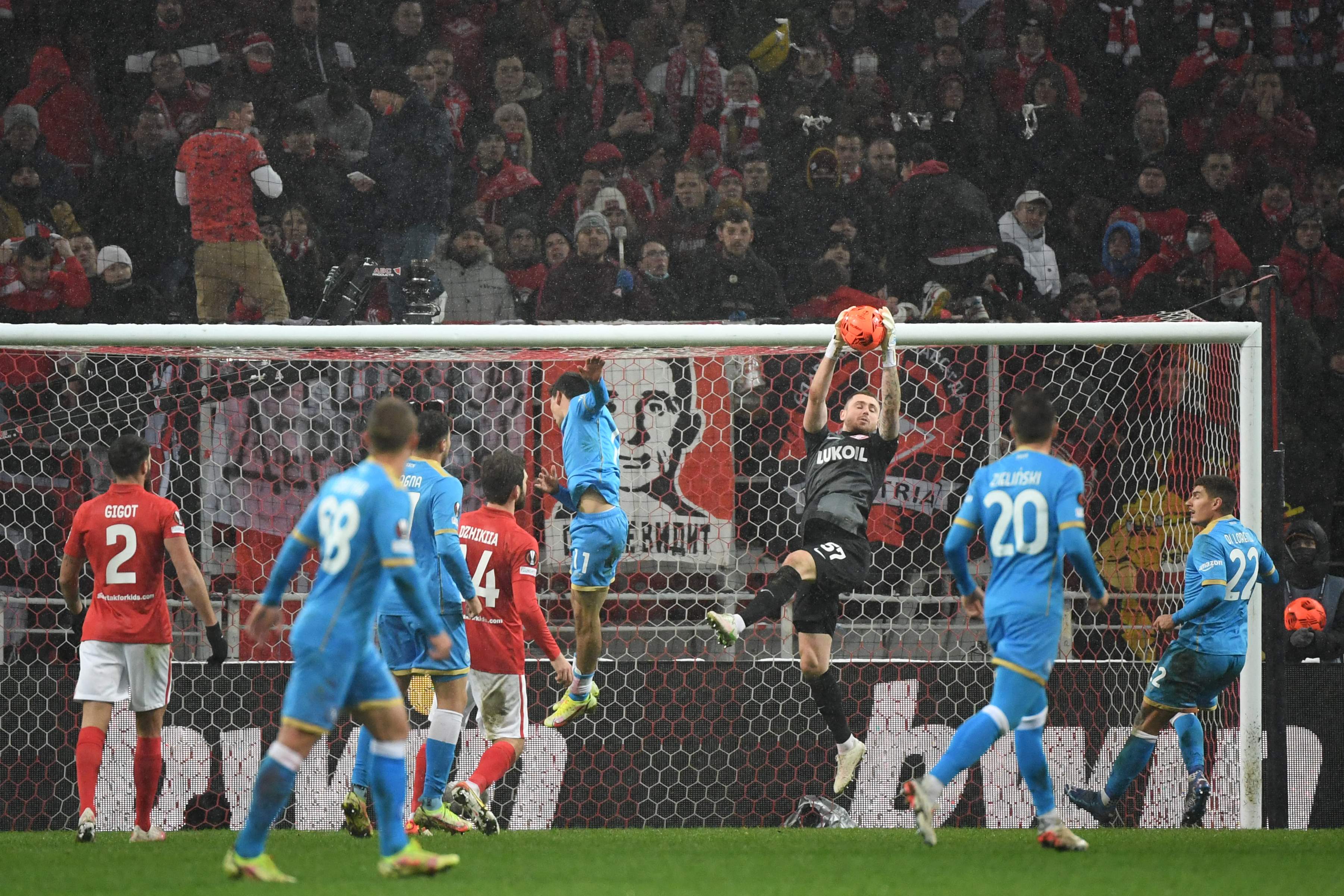 Laga Liga Europa antara Spartak Moskow dan Napoli