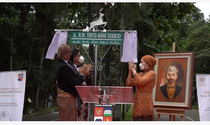 Nama Jalan kesehatan di Kota Bogor resmi diubah menjadi nama pahlawan nasional  R.M. Tirto Adhi Soerjo, Rabu (10/11/2021)