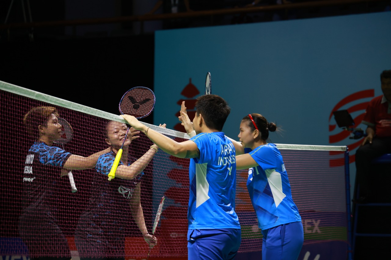 Ganda Putri Greysia Polii/Apriyani Rahayu menghadapi pasangan Fitriani/Yulia Yosephine Susanto di babak 16 besar Indonesia TErbuka 2021.