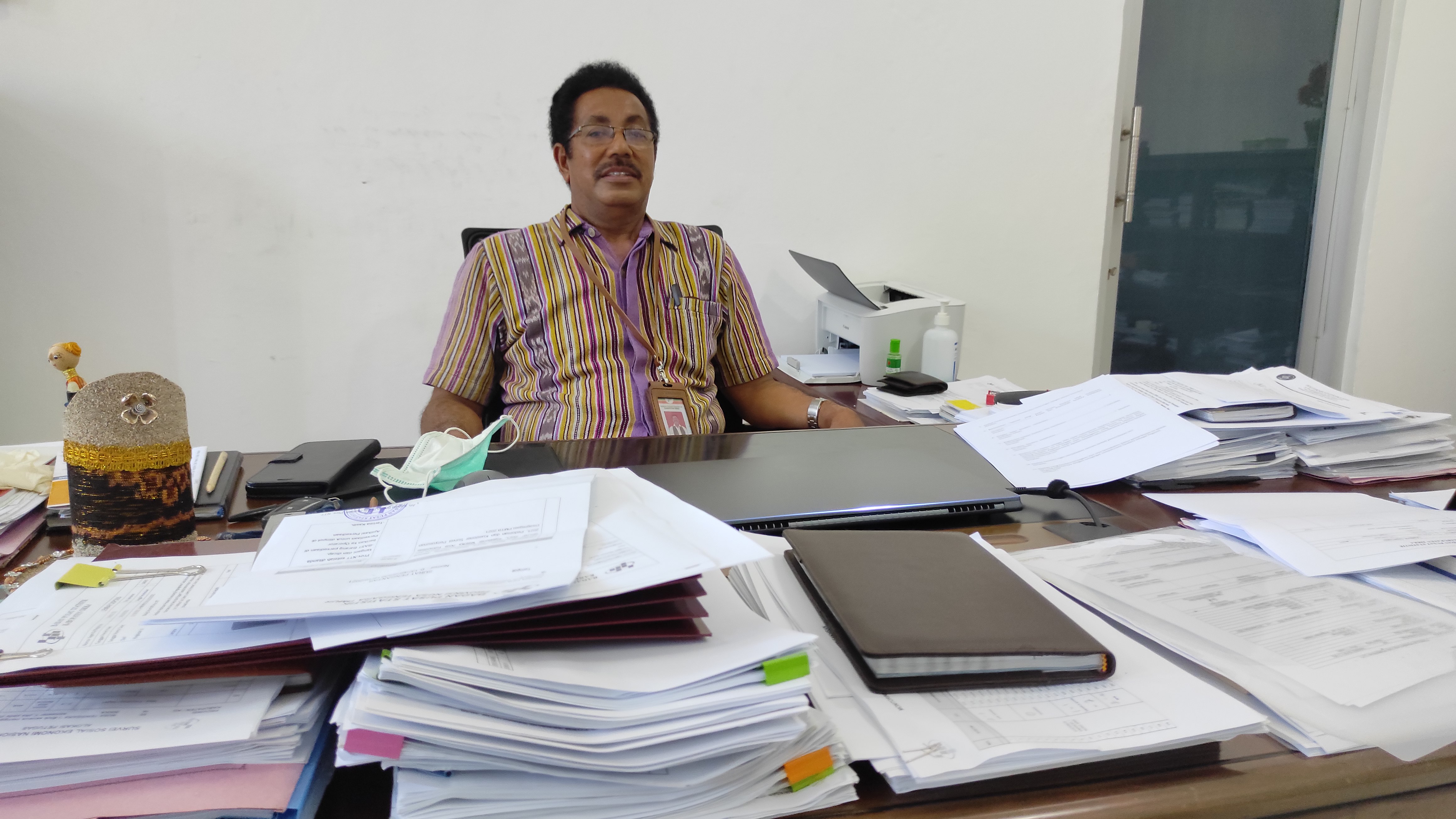 Kepala Badan Pusat Statistik (BPS) Kabupaten Sikka, NTT, Ir Marthias Tura Sabon.