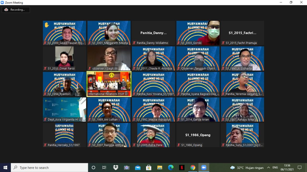 Musyawarah umum Alumni departemen HI FISIP UI