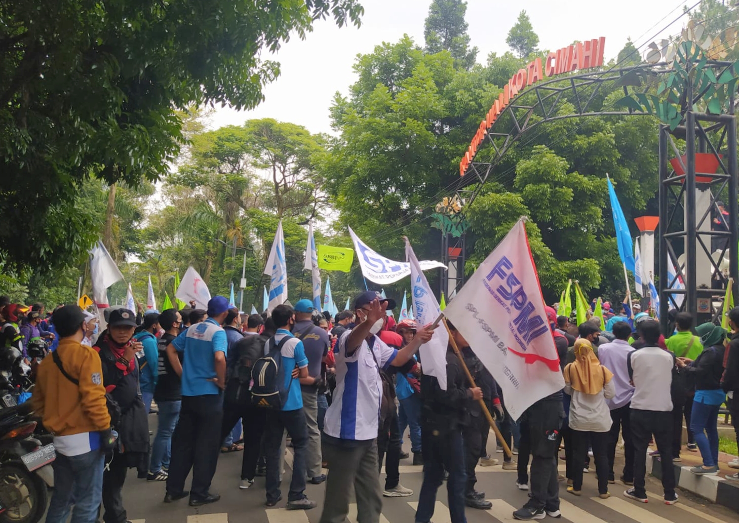 Aksi demo pekerja