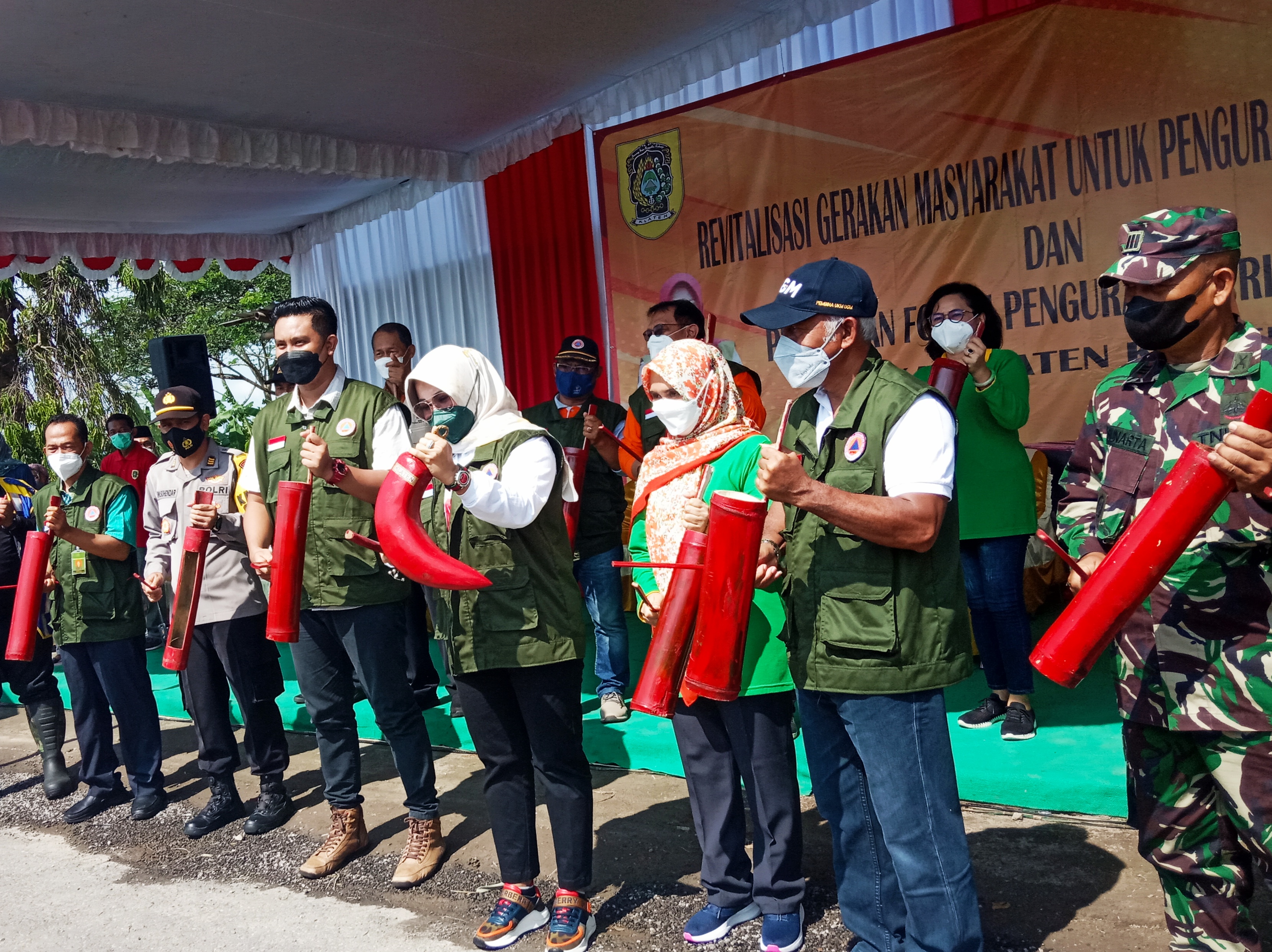 Apel  Forum Pengurangan Risiko Bencana di Klaten, Jawa Tengah