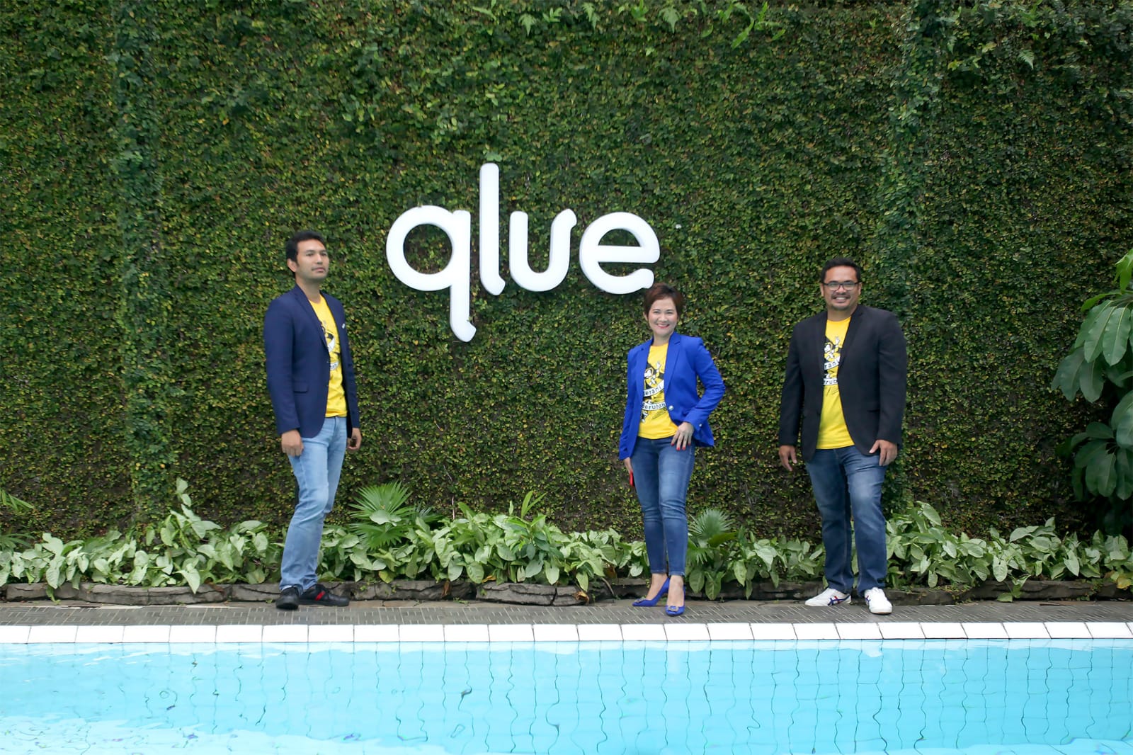 Dari kiri-kanan, Founder & CEO  Qlue Rama Raditya, Chief Commercial Officer Qlue Maya Arvini dan Co-Founder Qlue Andre Hutagalung 
