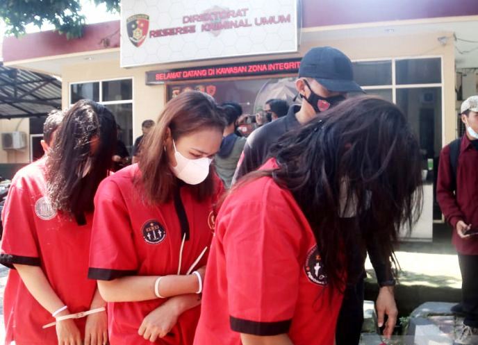 Empat anggota sindikat copet yang beraksi dalam perhelatan WSBK 2021 di Sirkuit Mandalika 